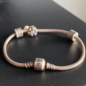 Pandora bracelet with charm